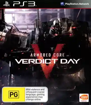 Armored Core - Verdict Day (USA) (v1.02) (Disc) (Update) box cover front